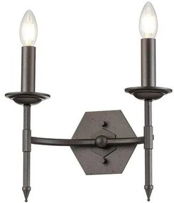 Απλίκα Φωτιστικό Τοίχου 2xE14 Γκρι Crown CROWN2 Elstead Lighting-CROWN2-Γκρι CROWN2