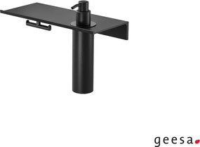 Geesa Leev 8216 Black Matt - Εταζερα με διανομεα και αγγιστρο