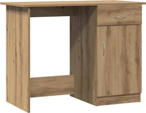 vidaXL Γραφείο Αρτισιανή Δρυς 100x50x76 εκ. από Επεξεργασμένο Ξύλο