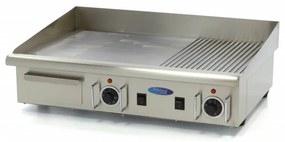 Griddle - Half Grooved - 73cm - incl Drip Tray - 400V