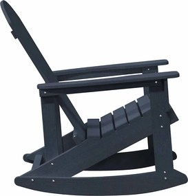 vidaXL Καρέκλες Ροκάντας Adirondack 2 τμχ. Σκούρο μπλε HDPE