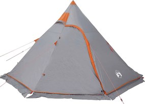 vidaXL Σκηνή Κάμπινγκ Tipi 5 Ατόμων Αδιάβροχη Γκρι