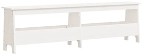 vidaXL Παγκάκι Χολ Λευκό 160x28x45 εκ. από Μασίφ Ξύλο Πεύκου