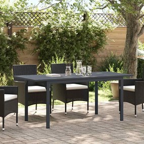 vidaXL Τραπέζι Patio Ανθρακί 180 x 80 x 74 cm