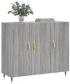 vidaXL Ντουλάπι Γκρι Sonoma 90 x 34 x 80 εκ. από Επεξεργασμένο Ξύλο
