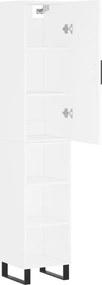 vidaXL Ντουλάπι Λευκό 34,5 x 34 x 180 εκ. από Επεξεργασμένο Ξύλο