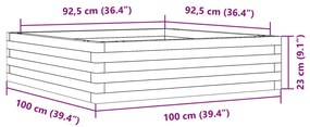 ΖΑΡΝΤΙΝΙΕΡΑ ΚΗΠΟΥ 100X100X23 ΕΚ. ΑΠΟ ΜΑΣΙΦ ΞΥΛΟ ΨΕΥΔΟΤΣΟΥΓΚΑΣ 847211