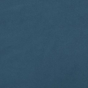 Πλαίσιο Κρεβατιού Boxspring Σκούρο Μπλε 140x200 εκ. Βελούδινο - Μπλε