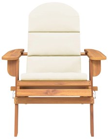 vidaXL Καρέκλα Κήπου Adirondack με Μαξιλάρια από Μασίφ Ξύλο Ακακίας