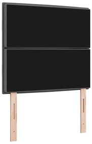 vidaXL Κεφαλάρι με κεφαλάρι Σκούρο Γκρι 100 cm Τεχνητό Δέρμα