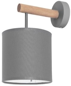 Απλίκα Φωτιστικό Τοίχου DEVA με ξύλο TK Lighting-4110-Ανθρακί 4110