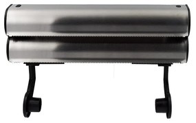 Βάση οργάνωσης ρολών επιτοίχια μεταλλική ασημί 34x20x9