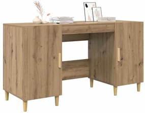 vidaXL Γραφείο Artisan Oak 140 x 50 x 75 εκ. Επεξεργασμένο ξύλο