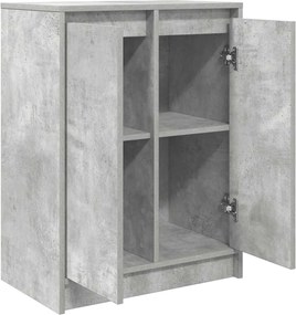 vidaXL Ντουλάπι Γκρι Σκυροδέματος 57x34x76 εκ. Επεξεργασμένο Ξύλο