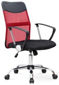 0223110 Καρέκλα γραφείου Franco Megapap με ύφασμα Mesh χρώμα κόκκινο - μαύρο 59x57x95/105εκ. Mesh ύφασμα/Μέταλλο, 1 Τεμάχιο