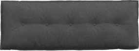 vidaXL Μαξιλάρι Πλάτης Σκούρο Γκρι 140 x 50 x 19 cm