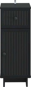 vidaXL Ντουλάπι Αποθήκευσης Μπάνιου EDE Μαύρο 30 x 31 x 80 εκ.