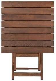 Τραπέζι Retto pakoworld μασίφ ξύλο οξιάς καρυδί εμποτισμού 45x45x48εκ