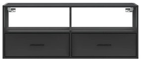 vidaXL Έπιπλο Τηλεόρασης Μαύρο 100x31x39,5 εκ. Επεξεργ. Ξύλο / Μέταλλο