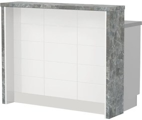 Πάγκος νησίδας Hudson-Μήκος: 120 εκ.-Λευκό-Siena Marble