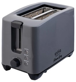 Φρυγανιέρα Aroma Grey 2 Θέσεων Με 7 Επιπεδα Ψησίματος 750W Γκρι - Estia