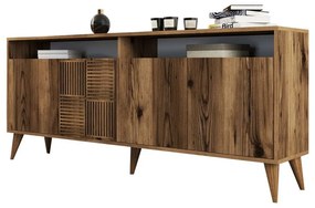 Μπουφές HM9431.04 180x35x78.6cm Walnut Μελαμίνη