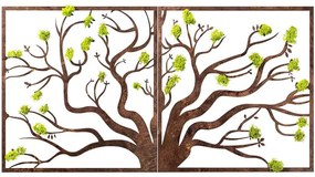 Διακοσμητικό Τοίχου Tree Με Βρύο 931NTR1108 44x44cm Brown-Green Wallity Mdf