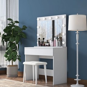 Τουαλέτα Μακιγιάζ Λευκό BUTINAL 90x45x76.8