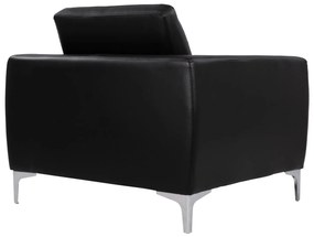 Πολυθρόνα KENZIE C3121.11 με PU Μαύρο 89x81x81 εκ. 89x81x81 εκ.