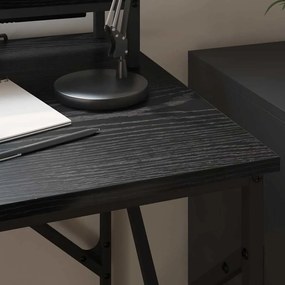 vidaXL Γραφείο Μαύρη Οξυά 100 x 50 x 86,5 εκ Επεξεργασμένο ξύλο
