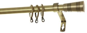 Κουρτινόξυλο Φ19mm Μονό Επεκτεινόμενο 120-210cm Με Άκρα Grace Bold Bronze 790136