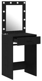 vidaXL Κομοδίνο Μαύρη δρυς 50 x 41 x 135 εκ Επεξεργασμένο ξύλο