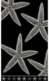 Πετσέτα Θαλάσσης Βελουτέ 203 Black DimCol Θαλάσσης 87x165cm 100% Βαμβάκι