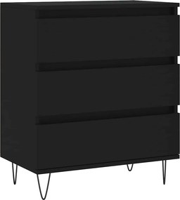 vidaXL Ντουλάπι Μαύρο 60x35x70 εκ. από Επεξεργασμένο Ξύλο
