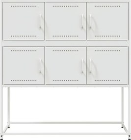 vidaXL Ντουλάπι Λευκό 100,5x39x107 εκ. Ατσάλινο