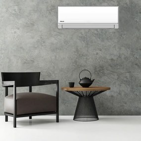Κλιματιστικό Inverter Finlux 12NE58XUM, 12000 BTU, 30 m2, A+++, Wi-Fi, Εναλλάκτης θερμότητας με χρυσή επίστρωση, Φίλτρο πλάσματος, Λειτουργία 8C, Λευκό