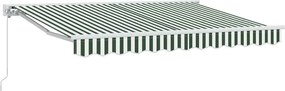 vidaXL Σκελετός Τέντας Πράσινο και Λευκό 250 x 200 cm