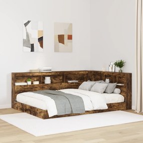 vidaXL Κεφαλάρι Αποθήκης Καπνιστή δρυς 140 cm Επεξεργασμένο ξύλο