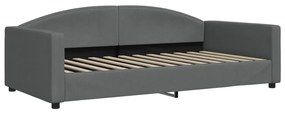 vidaXL Καναπές Κρεβάτι Συρόμενος Σκ. Γκρι 100x200εκ. Ύφασμα &amp; Συρτάρια