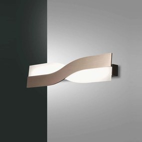 Φωτιστικό Τοίχου - Απλίκα Led Riace 3425-26-179 Bronze Fabas Luce Μέταλλο