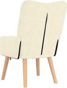 vidaXL Πολυθρόνα Κρεμ 63 x 67 x 94 εκ. ύφασμα