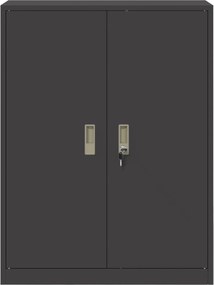 vidaXL Ντουλάπι αποθήκευσης Μαύρο 80 x 40 x 105 εκ Ατσάλι