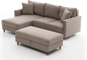 Corner Sofa Eva Left - Cream Cream