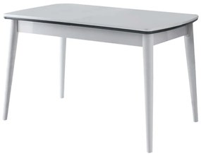 Τραπέζι Επεκτεινόμενο Vega 974NMB1538 130/160x80x75cm White Πλαστικό,Mdf