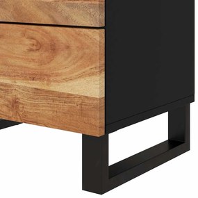 vidaXL Κομοδίνο 50 x 33 x 62 εκ. Μασίφ Ξύλο Ακακίας &amp; Επεξ. Ξύλο