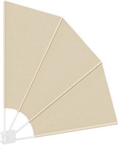 vidaXL Αδιάφανο σκίαστρο μπαλκονιού Μπεζ 115 x 115 εκ Πολυεστέρας