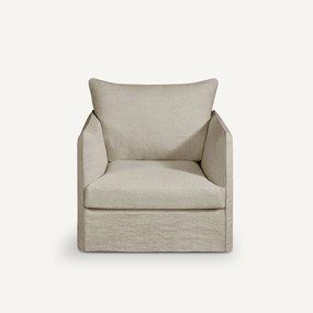 Πολυθρόνα από λινό stonewashed, Neo Chiquito