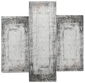 Χαλιά Κρεβατοκάμαρας (Σετ 3τμχ) Polcarpet Venice Merry 343 Multi Grey