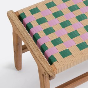 Πάγκος από ξύλο teak και ρητίνη, Bianca