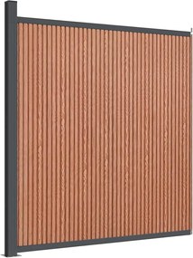 vidaXL Πάνελ Περίφραξης Καφέ 173 x 186 εκ. από WPC
